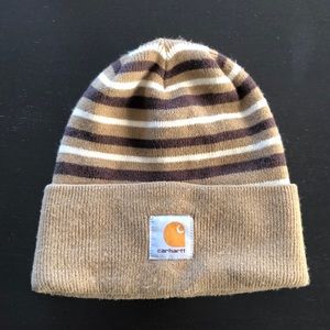 Cute Carhartt Beanie Watch Cap - Brown Stripes